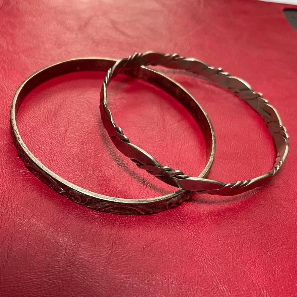2 Bangle Vintage Bracelets - Taxco / Mexico - Picture 5 of 5